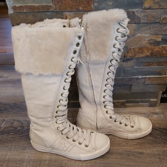 Converse Knee-hi Suede Boots - Picture 1 of 4